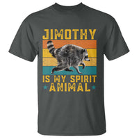 Jimothy Is My Spirit Animal Seattle Raccoon Lover T Shirt Retro Sunset Viral Ballard Trash Panda Graphic