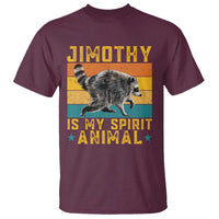 Jimothy Is My Spirit Animal Seattle Raccoon Lover T Shirt Retro Sunset Viral Ballard Trash Panda Graphic
