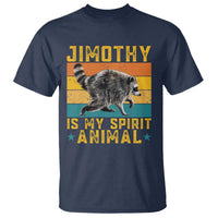 Jimothy Is My Spirit Animal Seattle Raccoon Lover T Shirt Retro Sunset Viral Ballard Trash Panda Graphic