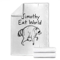 Jimothy Eat World Funny Music Parody Throw Blanket Viral Seattle Raccoon Trash Panda Meme