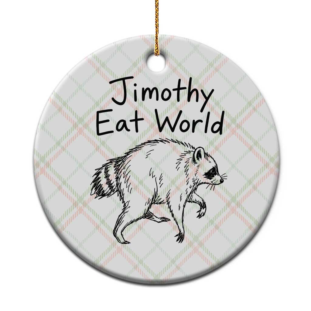 Jimothy Eat World Funny Music Parody Ceramic Ornament Viral Seattle Raccoon Trash Panda Meme