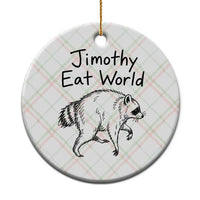 Jimothy Eat World Funny Music Parody Ceramic Ornament Viral Seattle Raccoon Trash Panda Meme