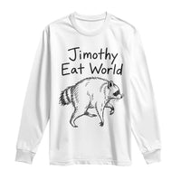 Jimothy Eat World Funny Music Parody Long Sleeve Shirt Viral Seattle Raccoon Trash Panda Meme