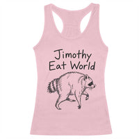 Jimothy Eat World Funny Music Parody Racerback Tank Top Viral Seattle Raccoon Trash Panda Meme