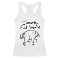 Jimothy Eat World Funny Music Parody Racerback Tank Top Viral Seattle Raccoon Trash Panda Meme