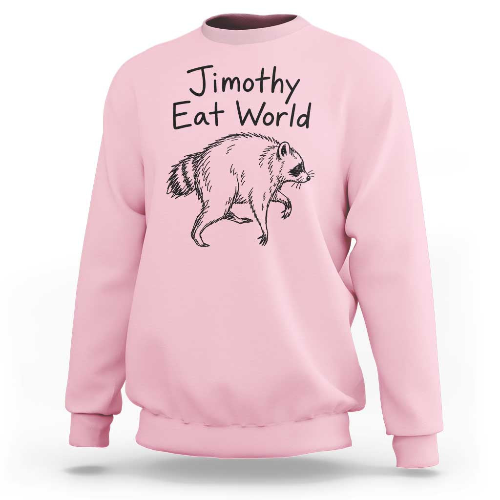 Jimothy Eat World Funny Music Parody Sweatshirt Viral Seattle Raccoon Trash Panda Meme