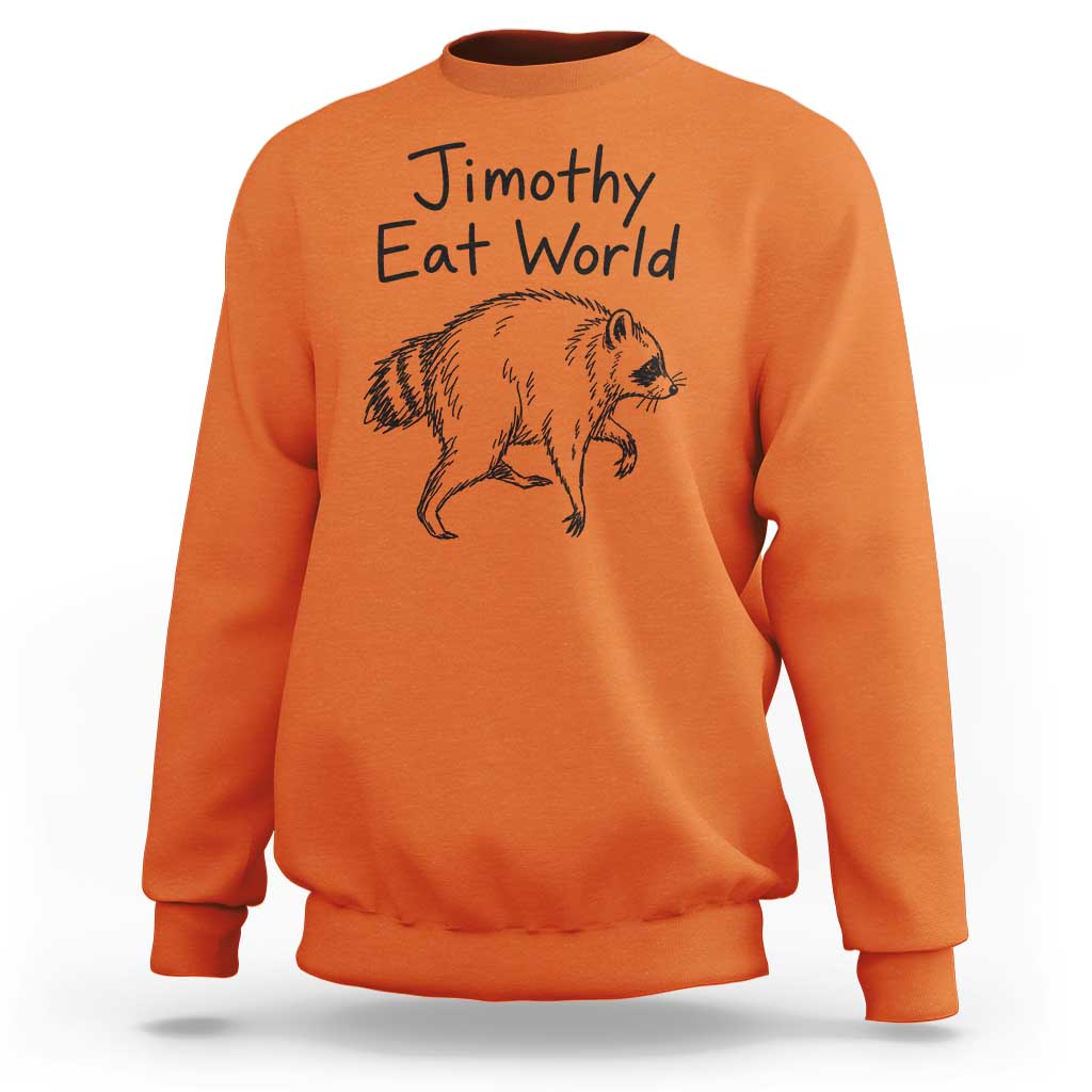 Jimothy Eat World Funny Music Parody Sweatshirt Viral Seattle Raccoon Trash Panda Meme