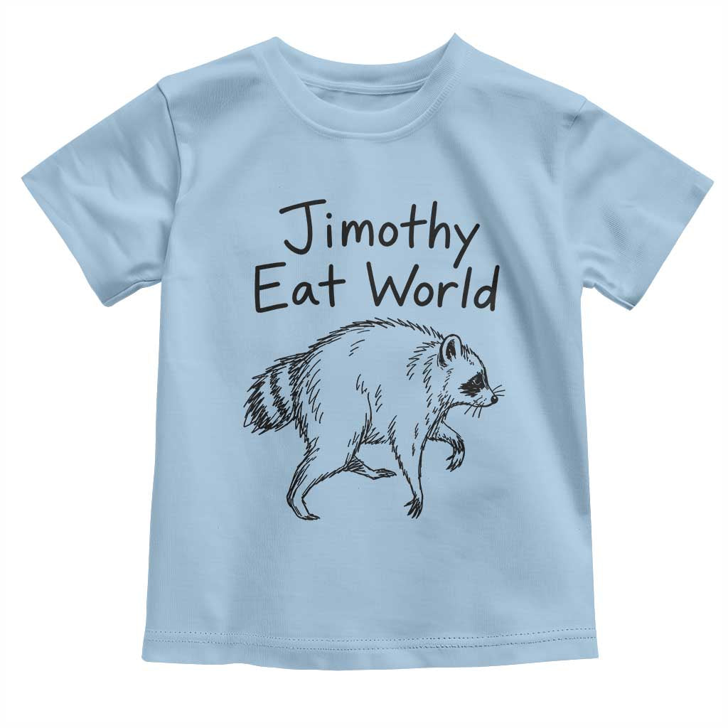 Jimothy Eat World Funny Music Parody Toddler T Shirt Viral Seattle Raccoon Trash Panda Meme