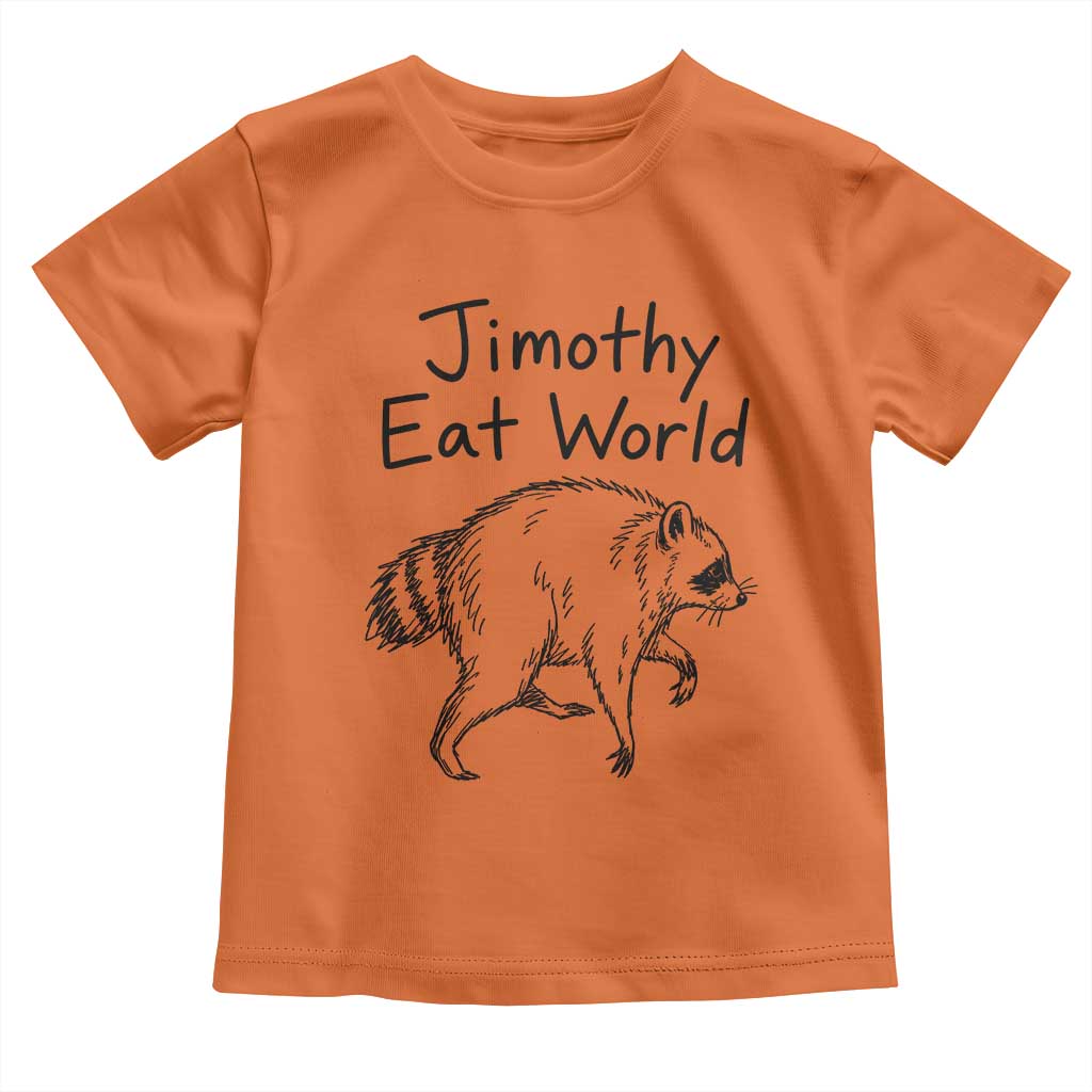Jimothy Eat World Funny Music Parody Toddler T Shirt Viral Seattle Raccoon Trash Panda Meme