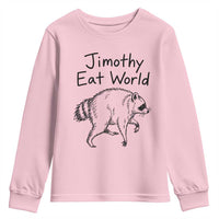 Jimothy Eat World Funny Music Parody Youth Sweatshirt Viral Seattle Raccoon Trash Panda Meme