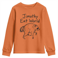 Jimothy Eat World Funny Music Parody Youth Sweatshirt Viral Seattle Raccoon Trash Panda Meme
