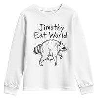 Jimothy Eat World Funny Music Parody Youth Sweatshirt Viral Seattle Raccoon Trash Panda Meme