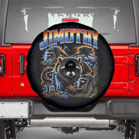 Jimothy the Raccoon Vintage 90s Bootleg Lightning Graphic Spare Tire Cover Viral Seattle Trash Panda