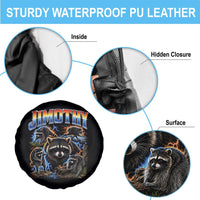 Jimothy the Raccoon Vintage 90s Bootleg Lightning Graphic Spare Tire Cover Viral Seattle Trash Panda