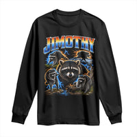Jimothy the Raccoon Vintage 90s Bootleg Lightning Graphic Long Sleeve Shirt Viral Seattle Trash Panda