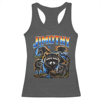 Jimothy the Raccoon Vintage 90s Bootleg Lightning Graphic Racerback Tank Top Viral Seattle Trash Panda