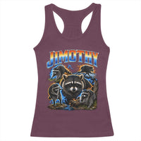 Jimothy the Raccoon Vintage 90s Bootleg Lightning Graphic Racerback Tank Top Viral Seattle Trash Panda