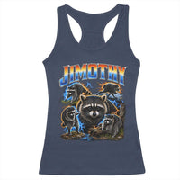 Jimothy the Raccoon Vintage 90s Bootleg Lightning Graphic Racerback Tank Top Viral Seattle Trash Panda