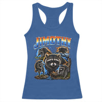 Jimothy the Raccoon Vintage 90s Bootleg Lightning Graphic Racerback Tank Top Viral Seattle Trash Panda