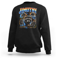 Jimothy the Raccoon Vintage 90s Bootleg Lightning Graphic Sweatshirt Viral Seattle Trash Panda