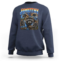 Jimothy the Raccoon Vintage 90s Bootleg Lightning Graphic Sweatshirt Viral Seattle Trash Panda