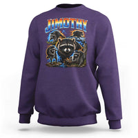 Jimothy the Raccoon Vintage 90s Bootleg Lightning Graphic Sweatshirt Viral Seattle Trash Panda