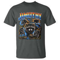 Jimothy the Raccoon Vintage 90s Bootleg Lightning Graphic T Shirt Viral Seattle Trash Panda