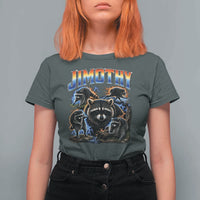Jimothy the Raccoon Vintage 90s Bootleg Lightning Graphic T Shirt For Women Viral Seattle Trash Panda