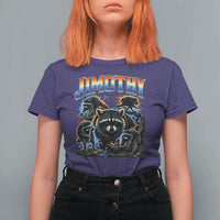 Jimothy the Raccoon Vintage 90s Bootleg Lightning Graphic T Shirt For Women Viral Seattle Trash Panda