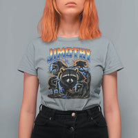 Jimothy the Raccoon Vintage 90s Bootleg Lightning Graphic T Shirt For Women Viral Seattle Trash Panda
