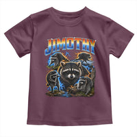 Jimothy the Raccoon Vintage 90s Bootleg Lightning Graphic Toddler T Shirt Viral Seattle Trash Panda