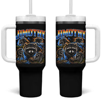 Jimothy the Raccoon Vintage 90s Bootleg Lightning Graphic Tumbler With Handle Viral Seattle Trash Panda