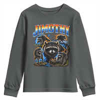 Jimothy the Raccoon Vintage 90s Bootleg Lightning Graphic Youth Sweatshirt Viral Seattle Trash Panda