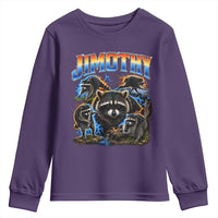 Jimothy the Raccoon Vintage 90s Bootleg Lightning Graphic Youth Sweatshirt Viral Seattle Trash Panda