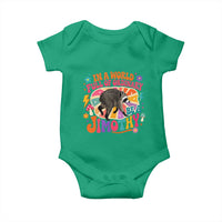 In A World Full Of Ordinary Be A Jimothy Psychedelic Style Baby Onesie Retro Groovy Seattle Raccoon Legend Graphic
