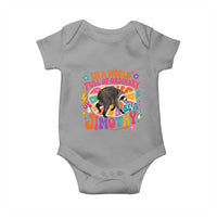 In A World Full Of Ordinary Be A Jimothy Psychedelic Style Baby Onesie Retro Groovy Seattle Raccoon Legend Graphic