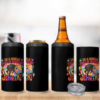 In A World Full Of Ordinary Be A Jimothy Psychedelic Style 4 in 1 Can Cooler Tumbler Retro Groovy Seattle Raccoon Legend Graphic