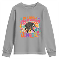 In A World Full Of Ordinary Be A Jimothy Psychedelic Style Youth Sweatshirt Retro Groovy Seattle Raccoon Legend Graphic