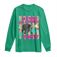 In A World Full Of Ordinary Be A Jimothy Preppy Style Long Sleeve Shirt Cute Y2K Pop Seattle Raccoon Legend Graphic