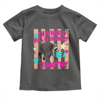 In A World Full Of Ordinary Be A Jimothy Preppy Style Toddler T Shirt Cute Y2K Pop Seattle Raccoon Legend Graphic