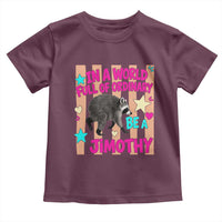 In A World Full Of Ordinary Be A Jimothy Preppy Style Toddler T Shirt Cute Y2K Pop Seattle Raccoon Legend Graphic