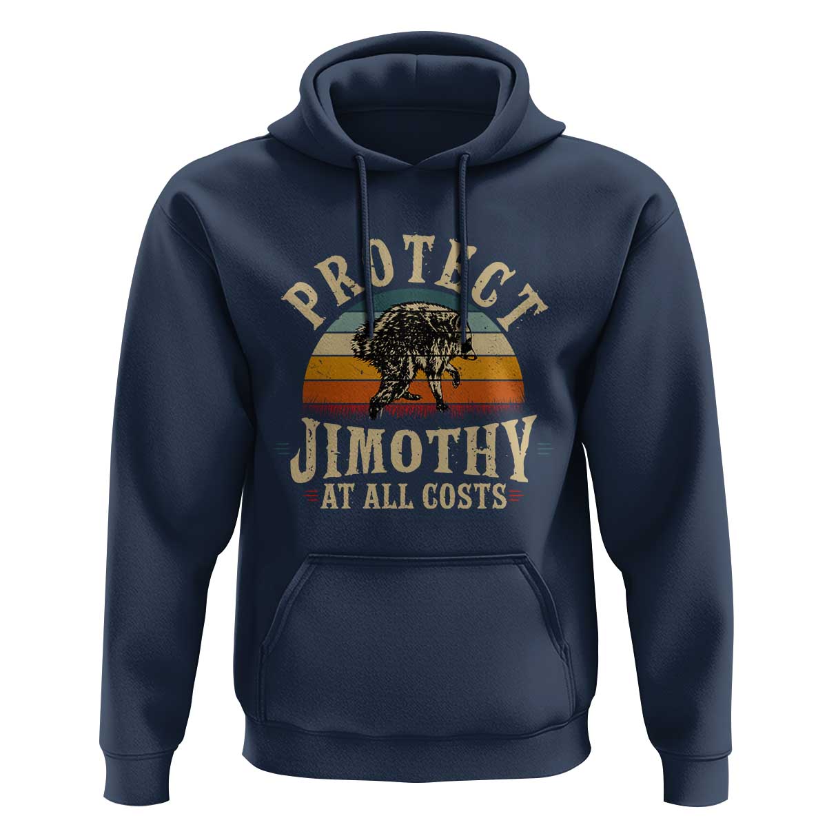 Protect Jimothy At All Costs Seattle Raccoon Hoodie Vintage Sunset Feral Trash Panda Legend Supporter