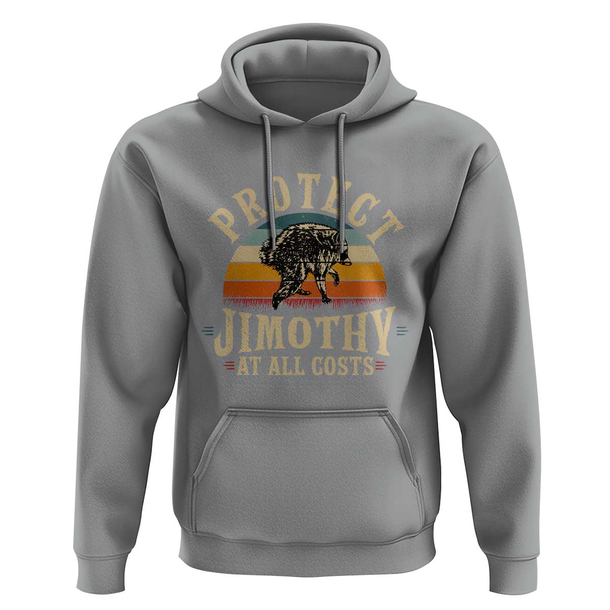 Protect Jimothy At All Costs Seattle Raccoon Hoodie Vintage Sunset Feral Trash Panda Legend Supporter