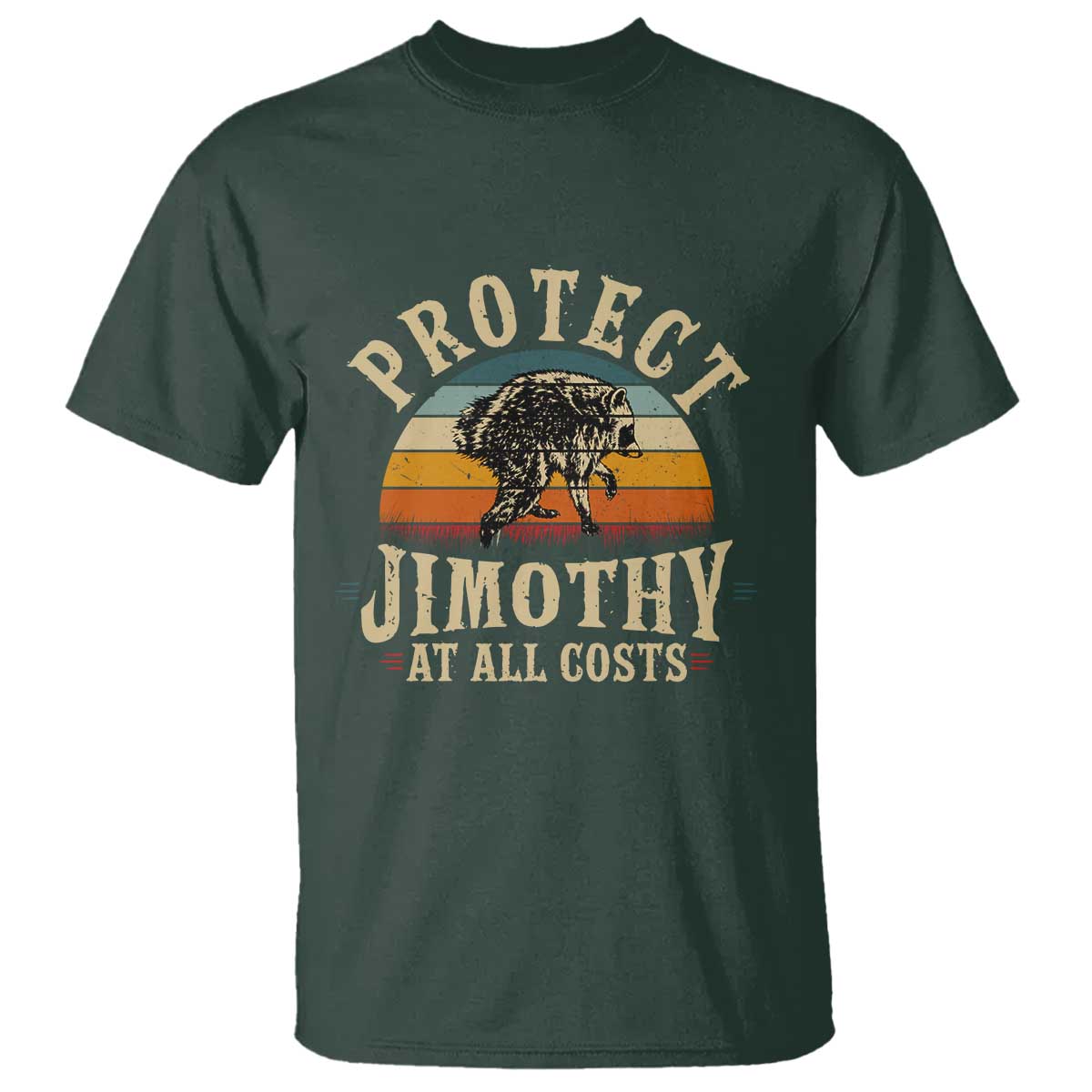 Protect Jimothy At All Costs Seattle Raccoon T Shirt Vintage Sunset Feral Trash Panda Legend Supporter
