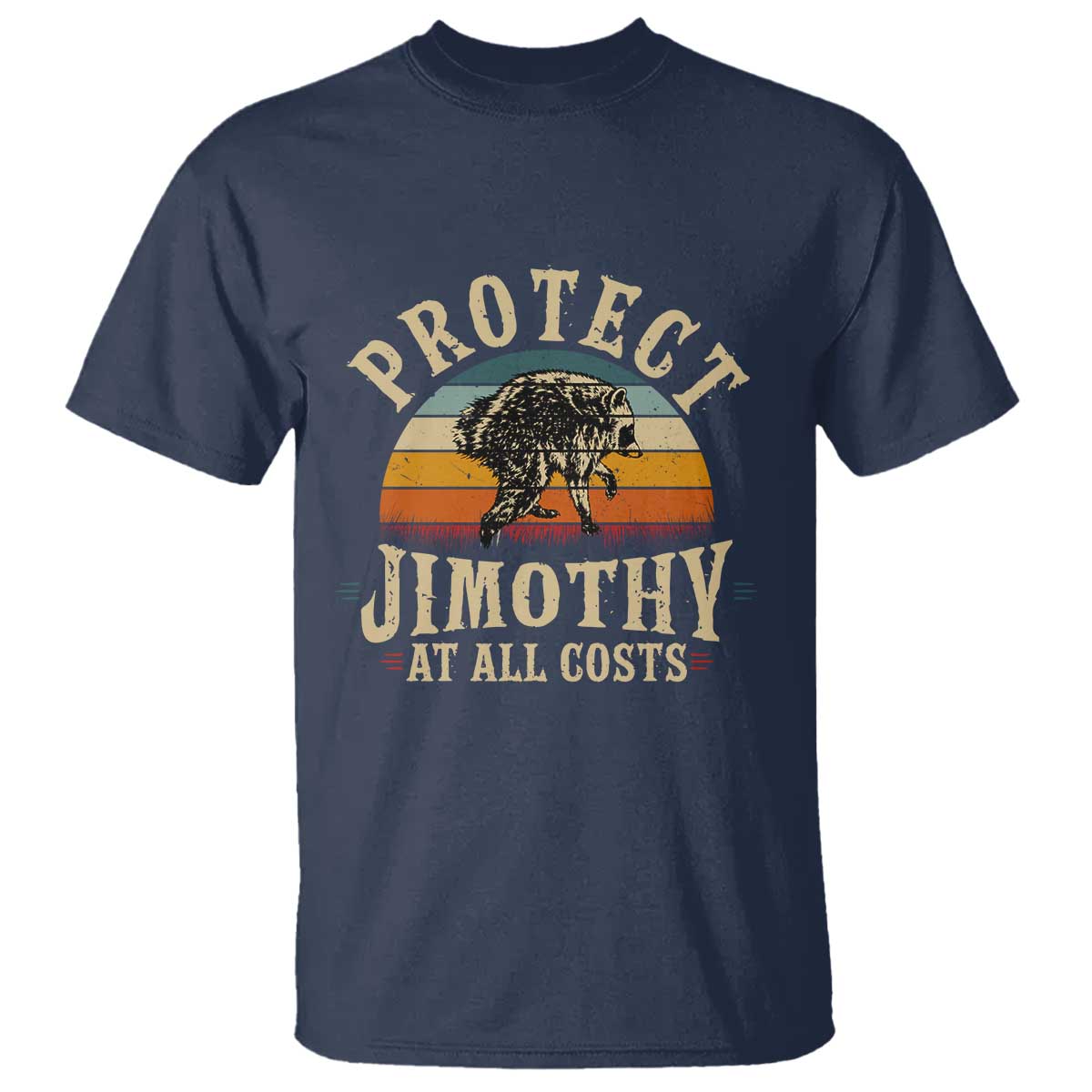 Protect Jimothy At All Costs Seattle Raccoon T Shirt Vintage Sunset Feral Trash Panda Legend Supporter