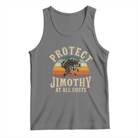 Protect Jimothy At All Costs Seattle Raccoon Tank Top Vintage Sunset Feral Trash Panda Legend Supporter