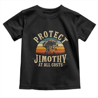 Protect Jimothy At All Costs Seattle Raccoon Toddler T Shirt Vintage Sunset Feral Trash Panda Legend Supporter