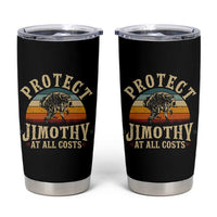 Protect Jimothy At All Costs Seattle Raccoon Tumbler Cup Vintage Sunset Feral Trash Panda Legend Supporter