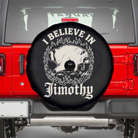I Believe In Jimothy the Seattle Raccoon Spare Tire Cover Flaming Circle Vintage Feral Legend Trash Panda Supporter