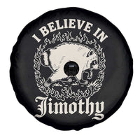 I Believe In Jimothy the Seattle Raccoon Spare Tire Cover Flaming Circle Vintage Feral Legend Trash Panda Supporter